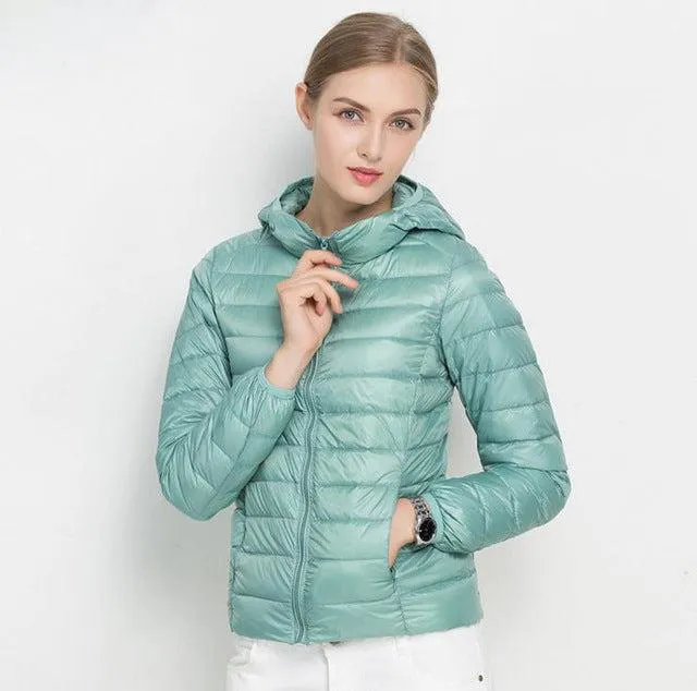 Winter Women Ultra Light Down Jacket .