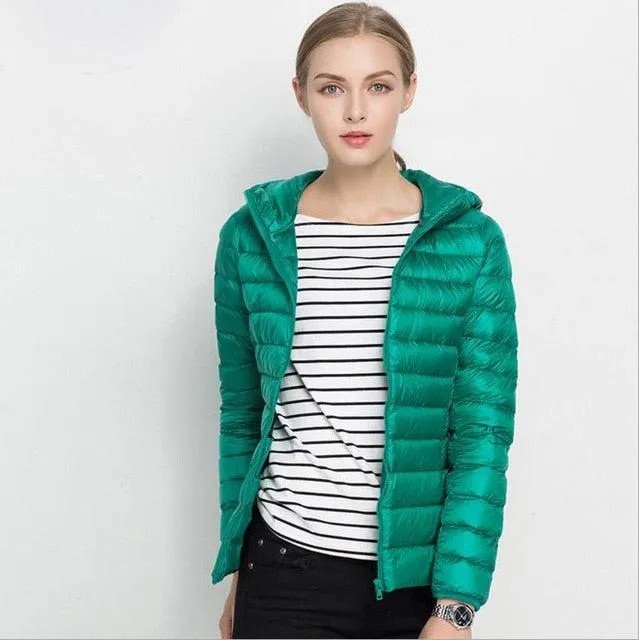 Winter Women Ultra Light Down Jacket .