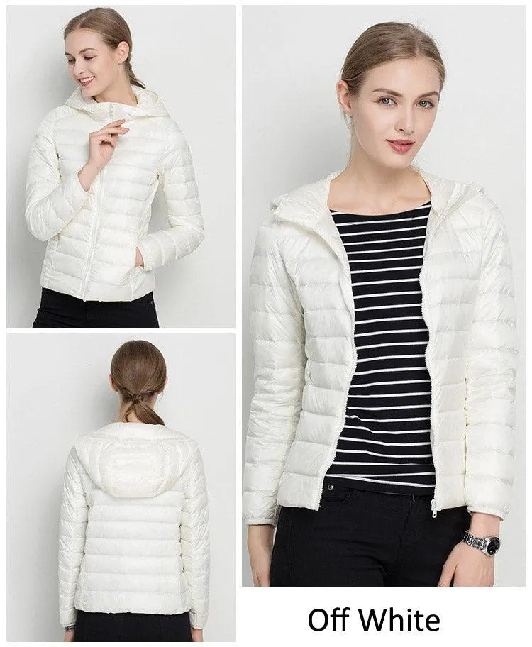 Winter Women Ultra Light Down Jacket .