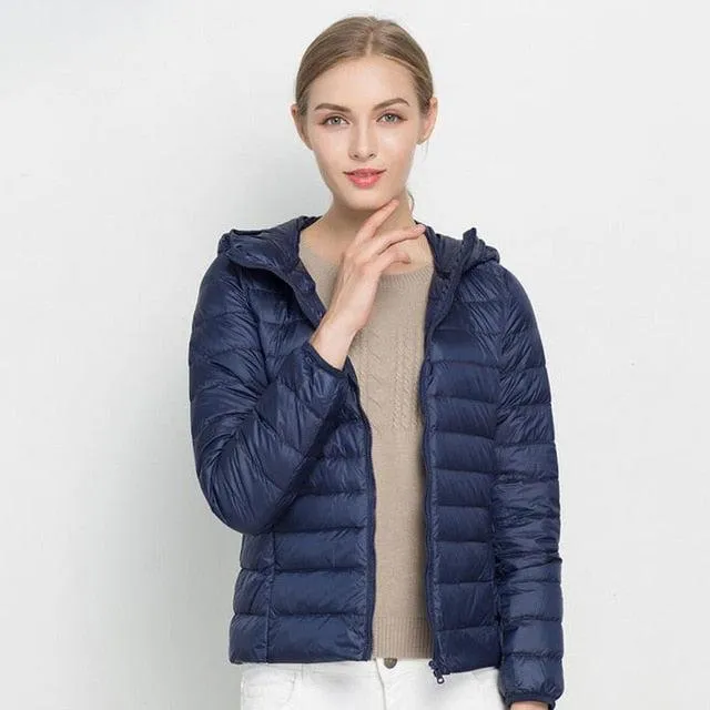 Winter Women Ultra Light Down Jacket .