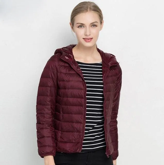 Winter Women Ultra Light Down Jacket .