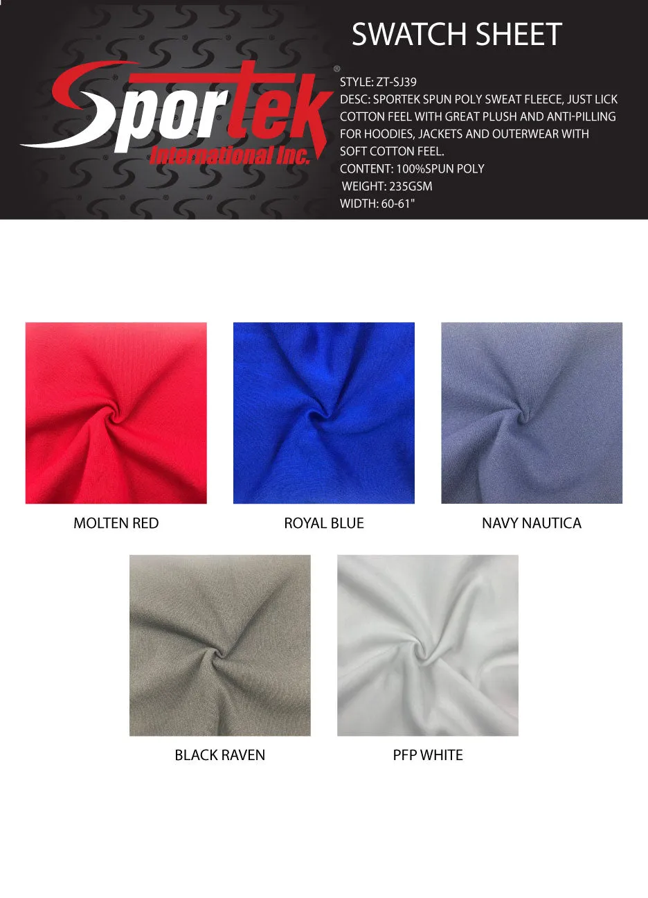 ZT-SJ39 Sportek Spun Poly Sweat Fleece